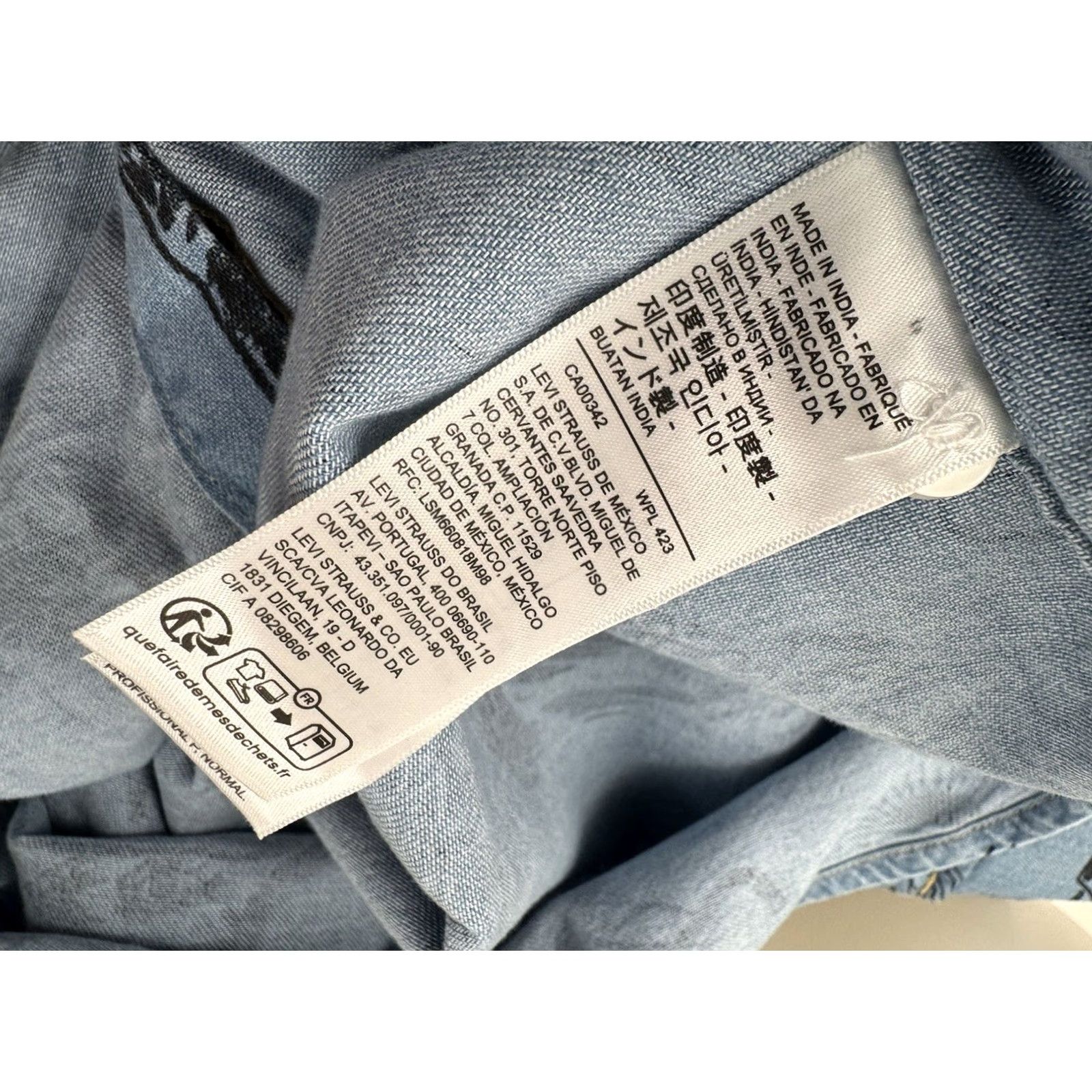 Levi's LEVI'S DENIM Western Ocean Beach Surf Theme Pearl Snap XL Shirt Mens Shirt Long Sleeve Blue 90s Style Pattern Size US XL / EU 56 / 4 - 5 Thumbnail