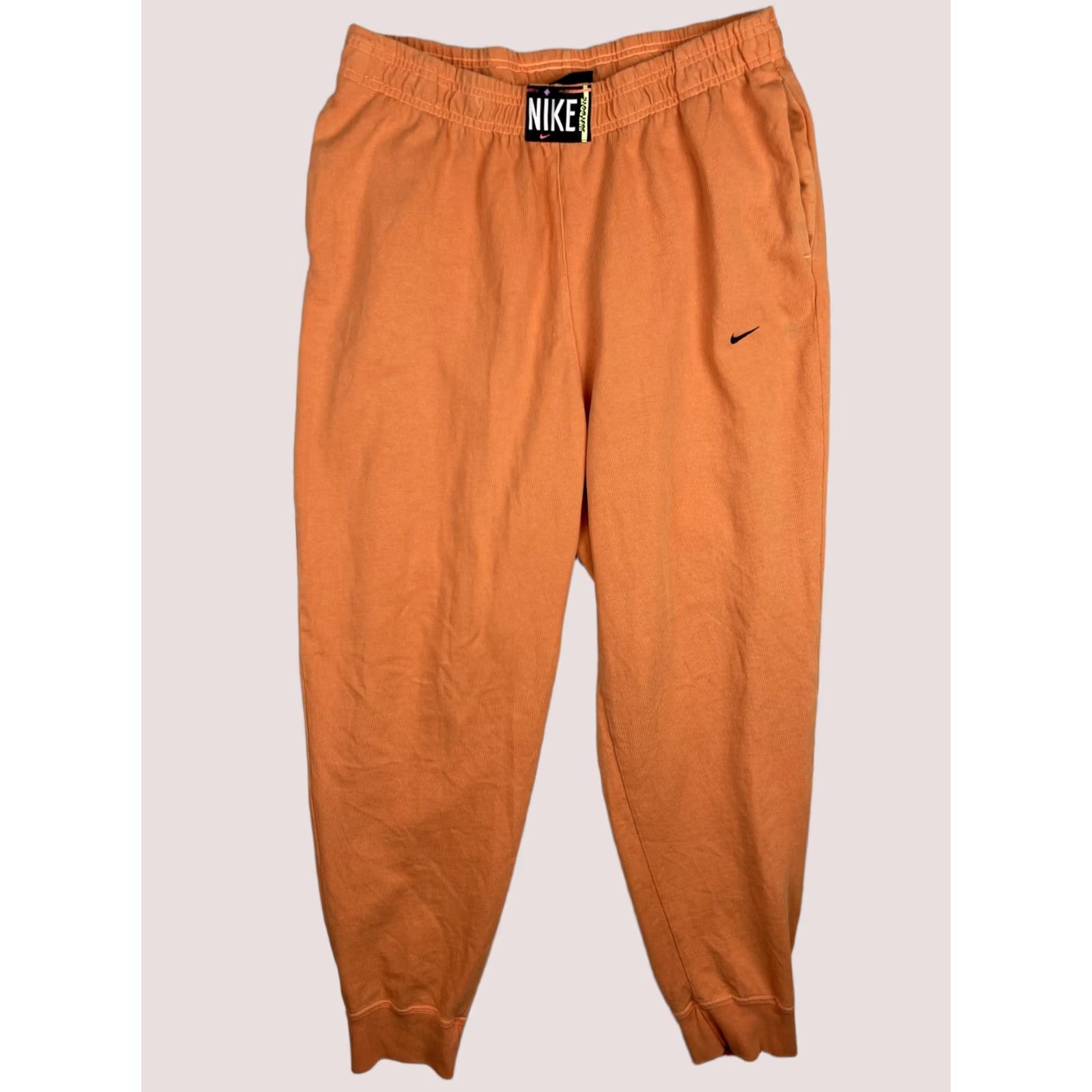 Nike Nike Joggers Womens Large Orange Washed Athletic Club Fleece Loose CZ9859-858 Size 36" / US 14 / IT 50 - 1 Thumbnail