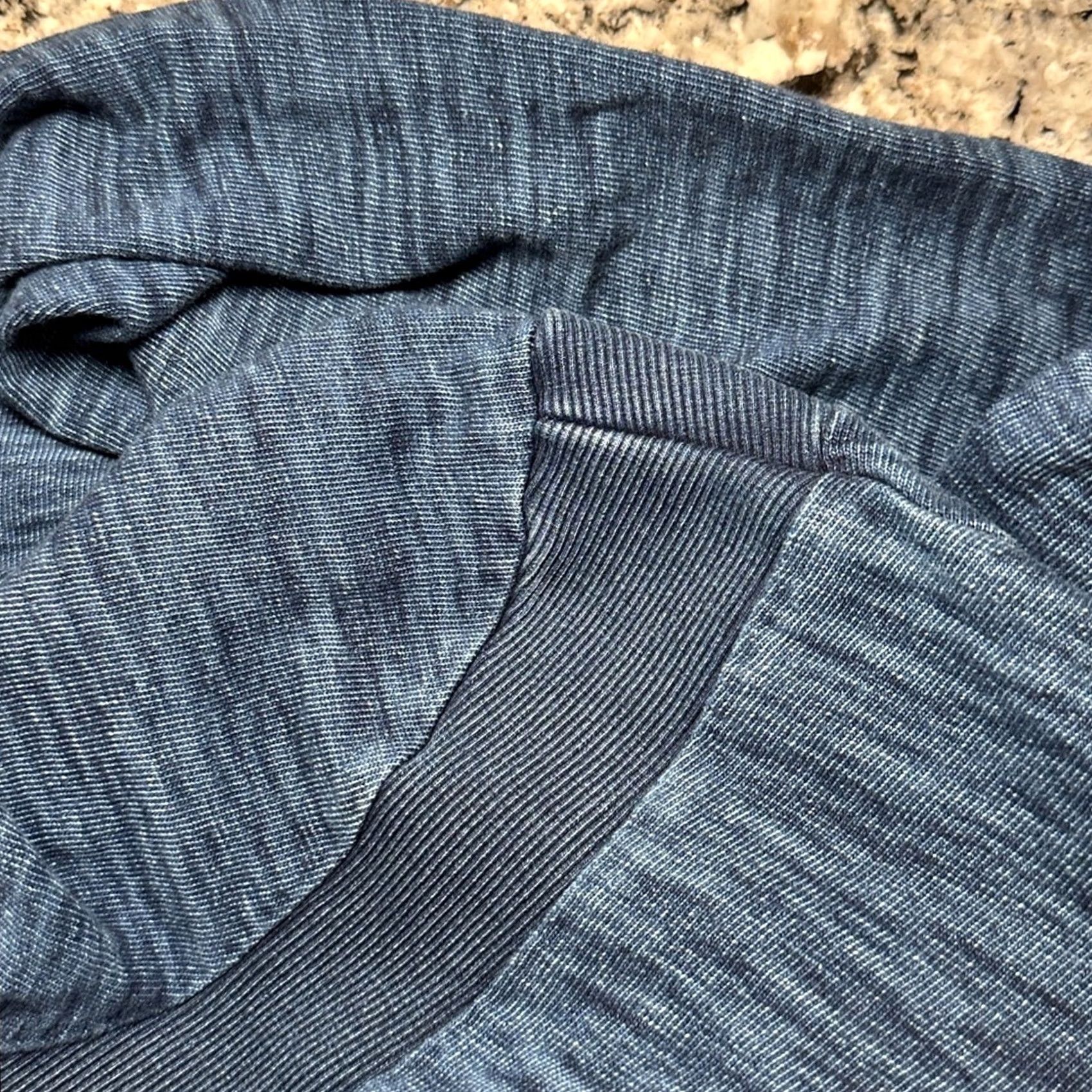 Vintage Ag Adriano Goldschmied Sloane Heather Navy Pullover Hoodie XL Mens Regular Cotton 100% Denim Blue/Navy Pullover Hoodie Men XL Size US XL / EU 56 / 4 - 7 Thumbnail