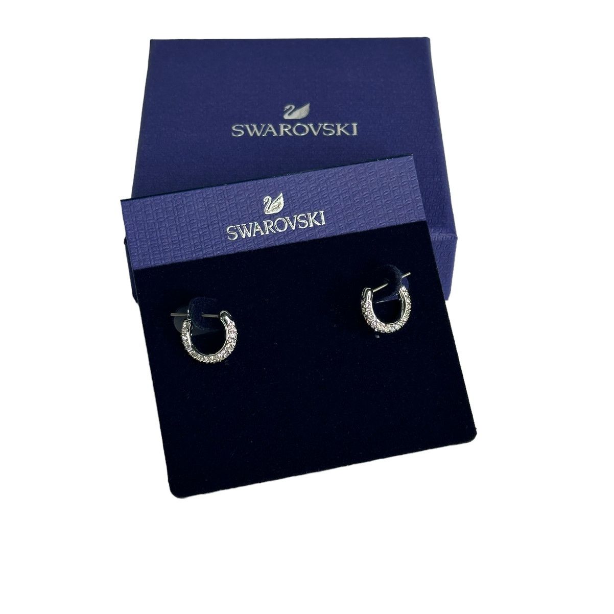 Swarovski Swarovski Stone hoop earrings Pavé, Small Size ONE SIZE - 1 Thumbnail