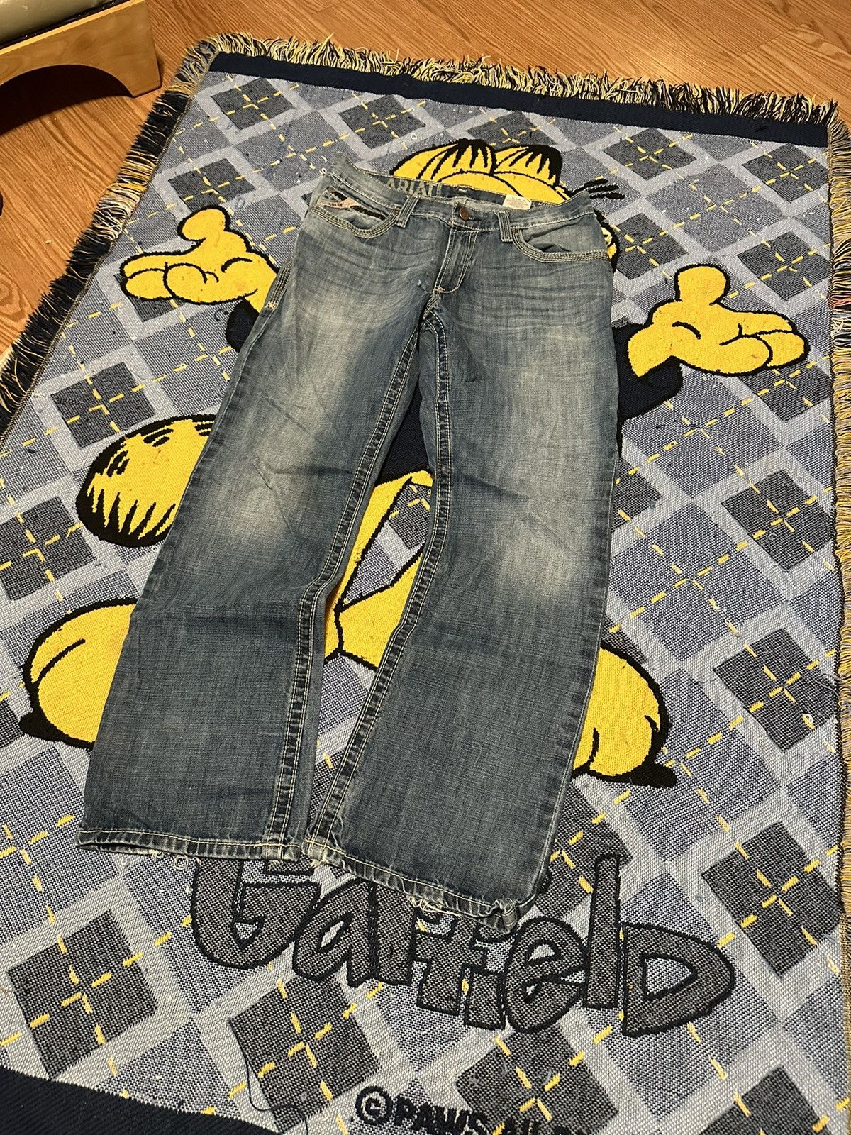 Ariat Vintage Ariat M4 FR Lowrise Bootcut Denim Jeans Size US 30 / EU 46 - 2 Thumbnail