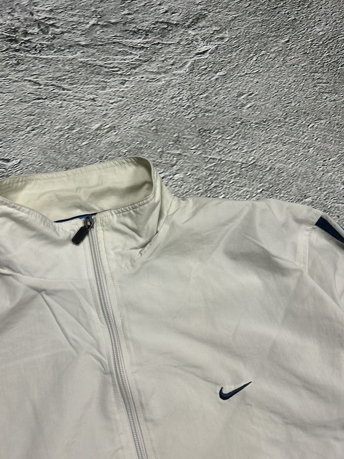 Nike × Vintage Nike track suit vintage white nylon pants jacket drill Y2K Size US XL / EU 56 / 4 - 3 Thumbnail