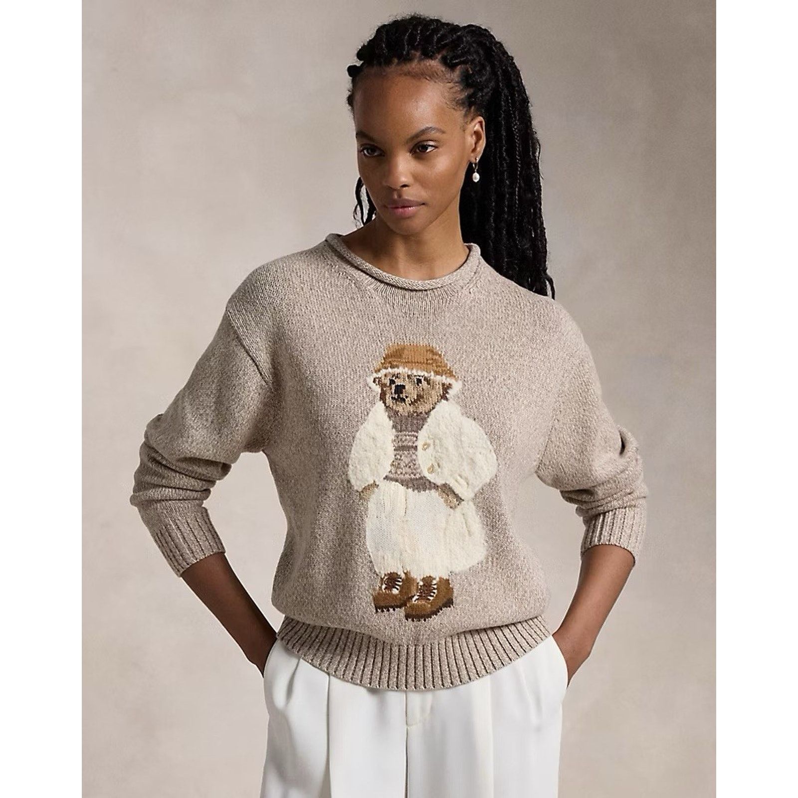 Ralph Lauren Purple Label NWT Ralph Lauren Woman Polo Bear Cotton Roll-Neck Jumper Size US M / EU 48-50 / 2 - 12 Thumbnail