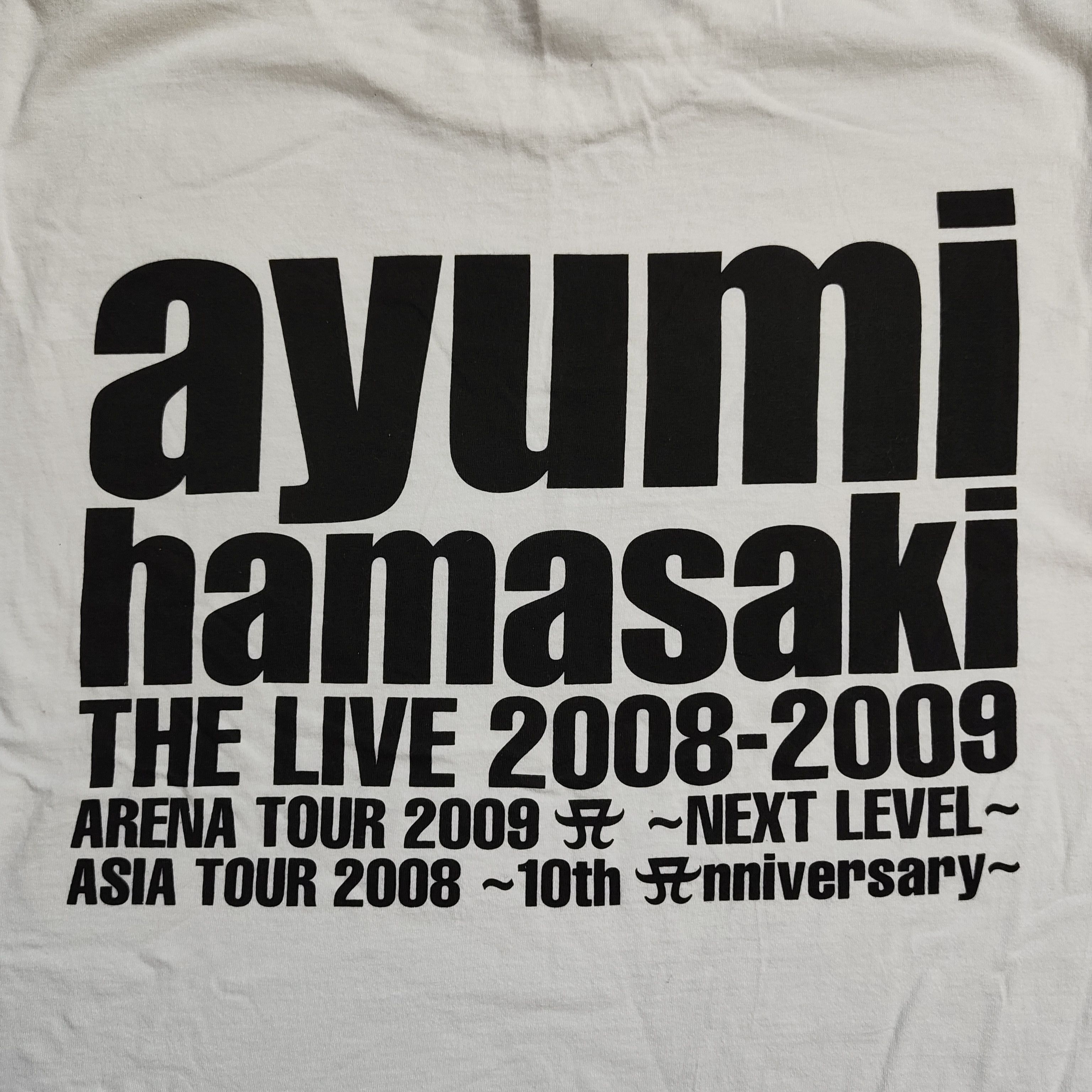 Band Tees Vintage 2008 J-POP AYUMI HAMASAKI Tour Tshirt Size US M / EU 48-50 / 2 - 4 Thumbnail
