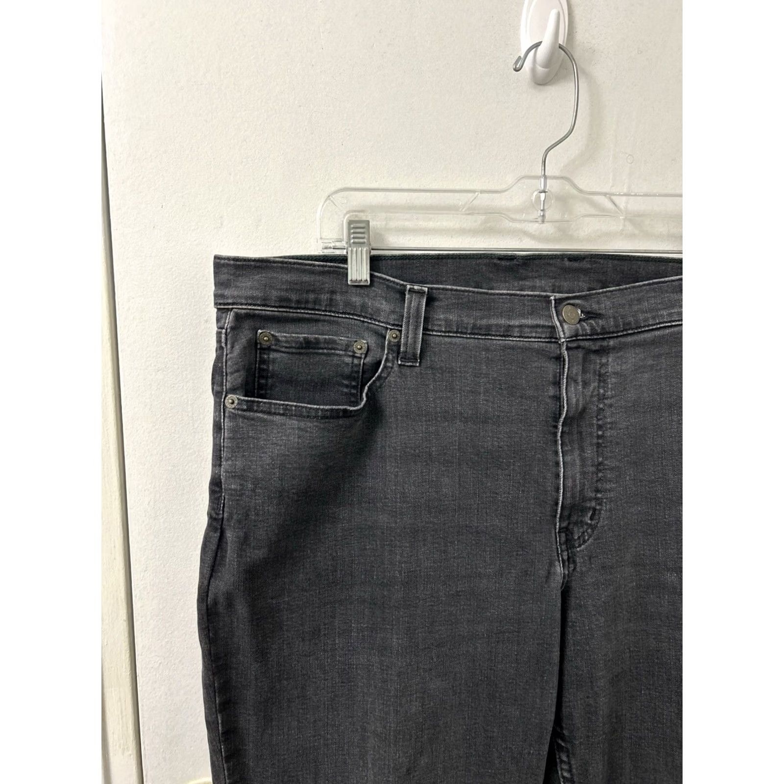 Vintage LL Bean BeanFlex Jeans Mens 40x30 Black Standard Fit Stretch Denim 507485 Size US 40 / EU 56 - 4 Thumbnail