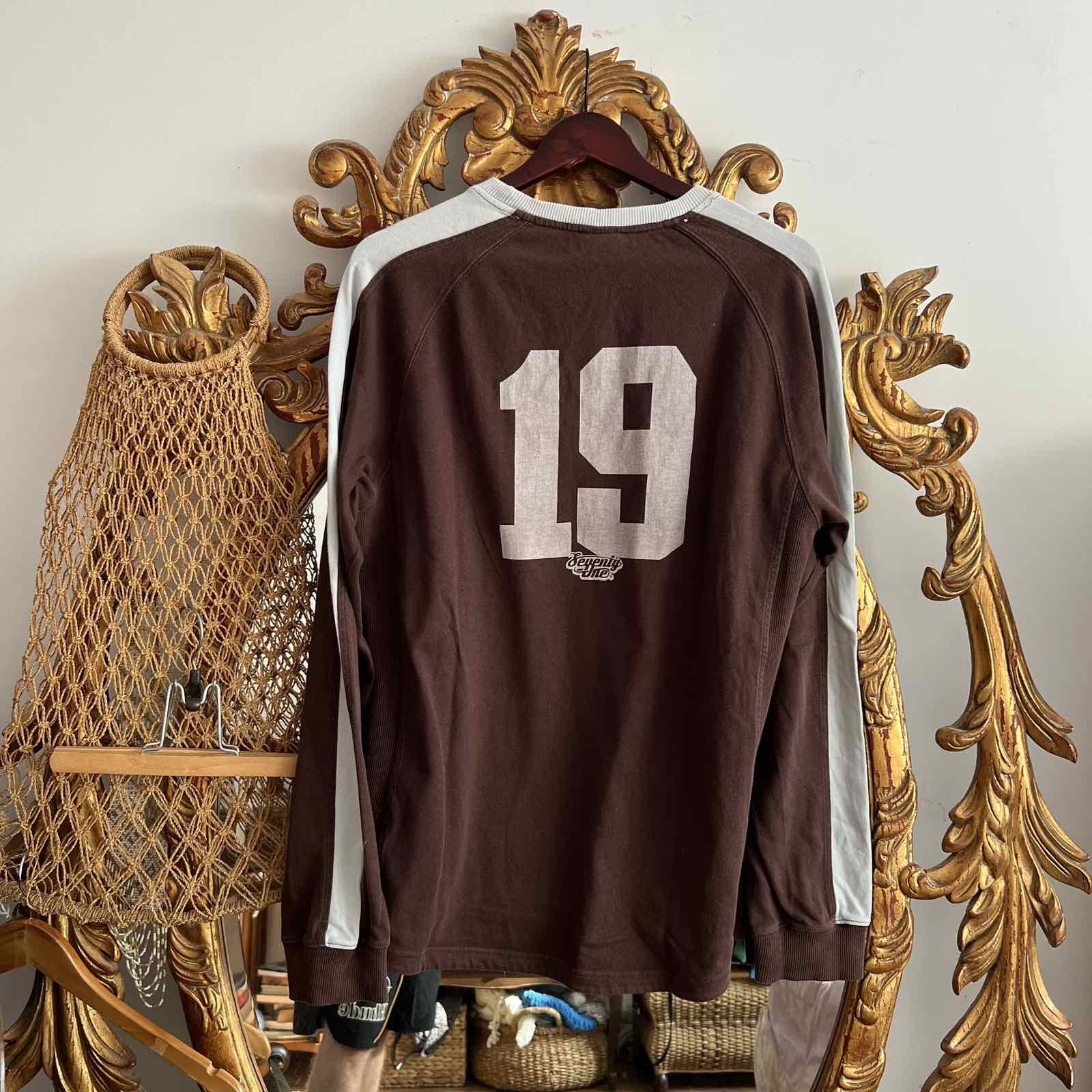 Nike NIKE VINTAGE BROWN LONG SLEEVE FADED #19 JAPANESE Size US L / EU 52-54 / 3 - 2 Thumbnail