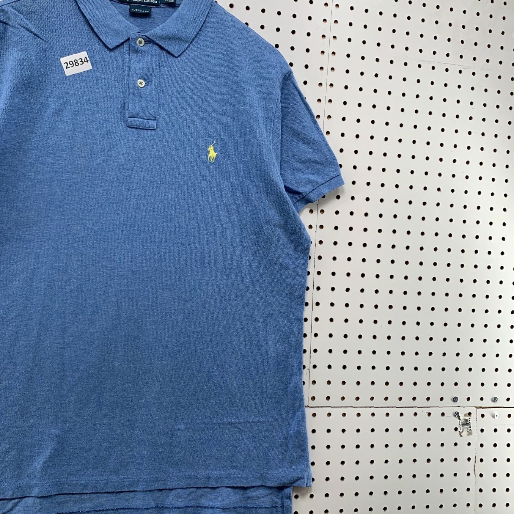 Polo Ralph Lauren Polo Ralph Lauren Collared Shirt Mens Large Blue Yellow Pony Custom 22x31 Size US L / EU 52-54 / 3 - 4 Thumbnail