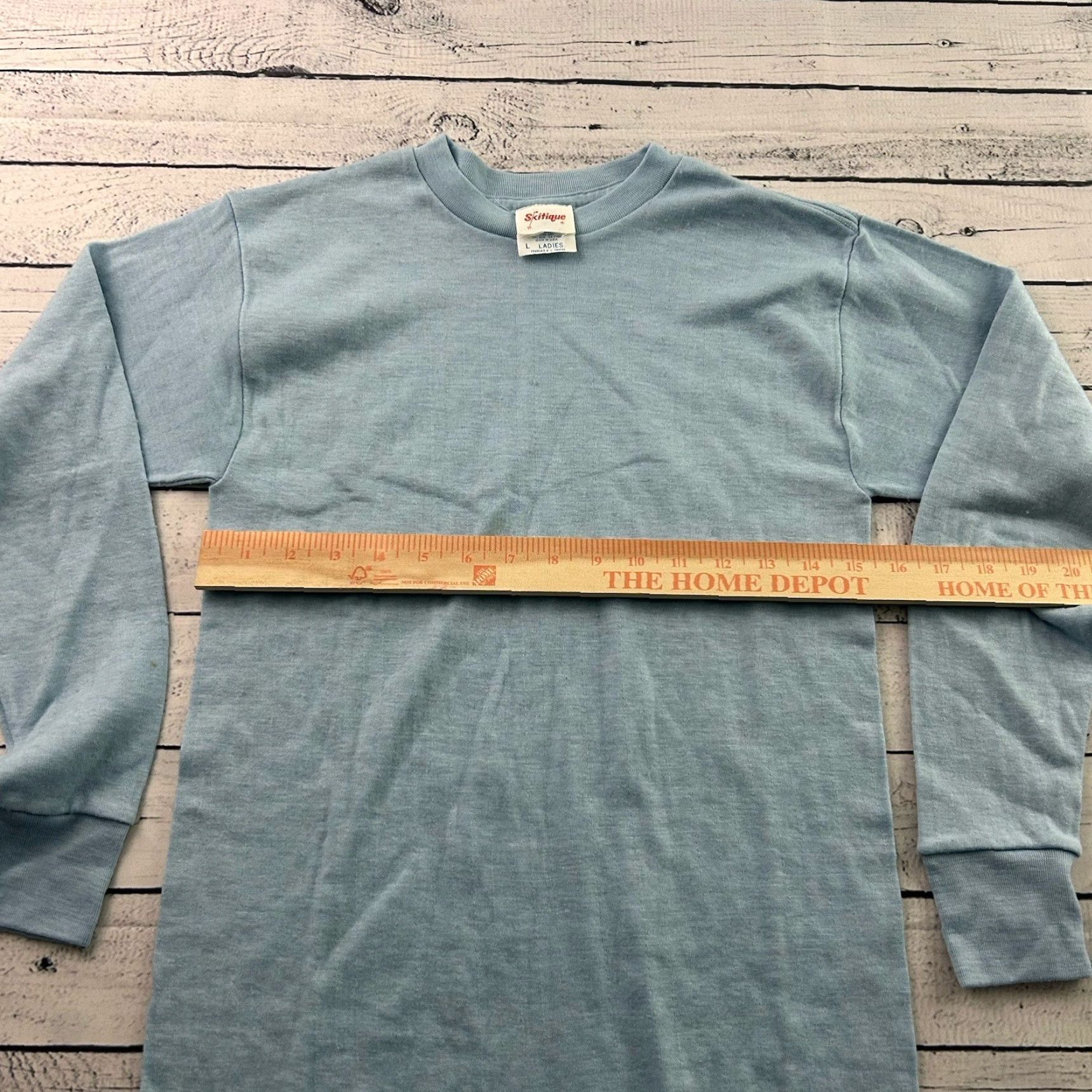 Vintage Vintage Skitique Long Sleeve Wool Blend Baselayer Top Women's L Blue Shirt Women Winter 90s Mens? Size L / US 10 / IT 46 - 4 Thumbnail