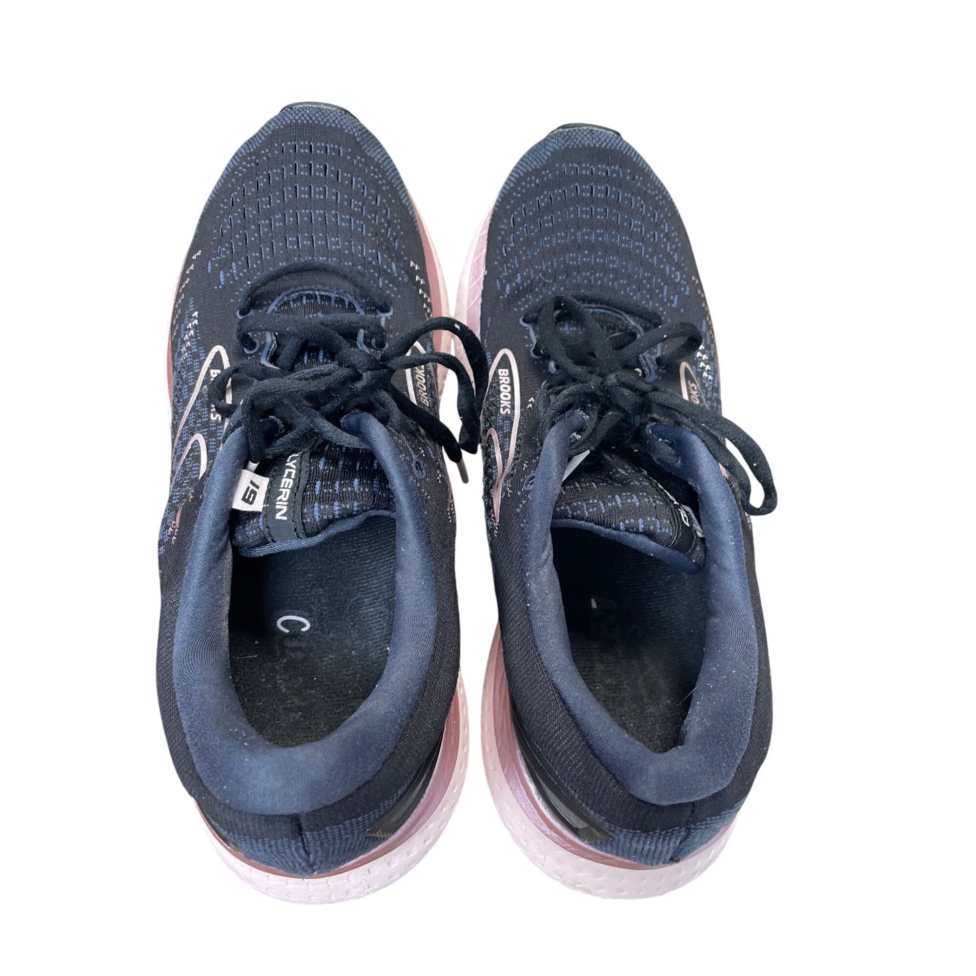 Brooks Brooks Glycerin 19 Womens Black Pink Running Sneakes SZ 11B Size US 11 / IT 41 - 15 Thumbnail