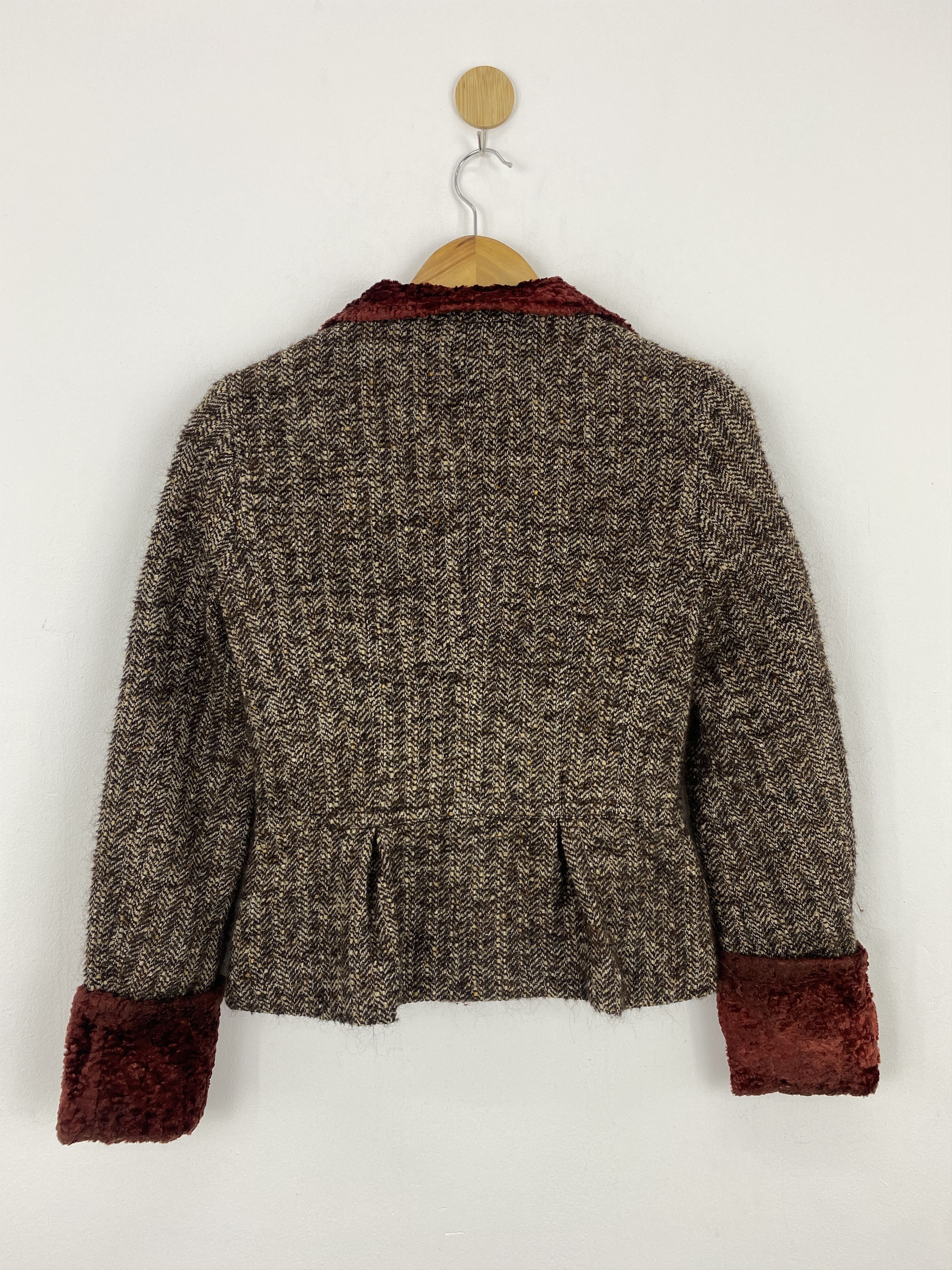 Japanese Brand × Vintage Vintage Comme Ca Du Mode Wool Peacoat Jacket Size US XXS / EU 40 - 3 Thumbnail