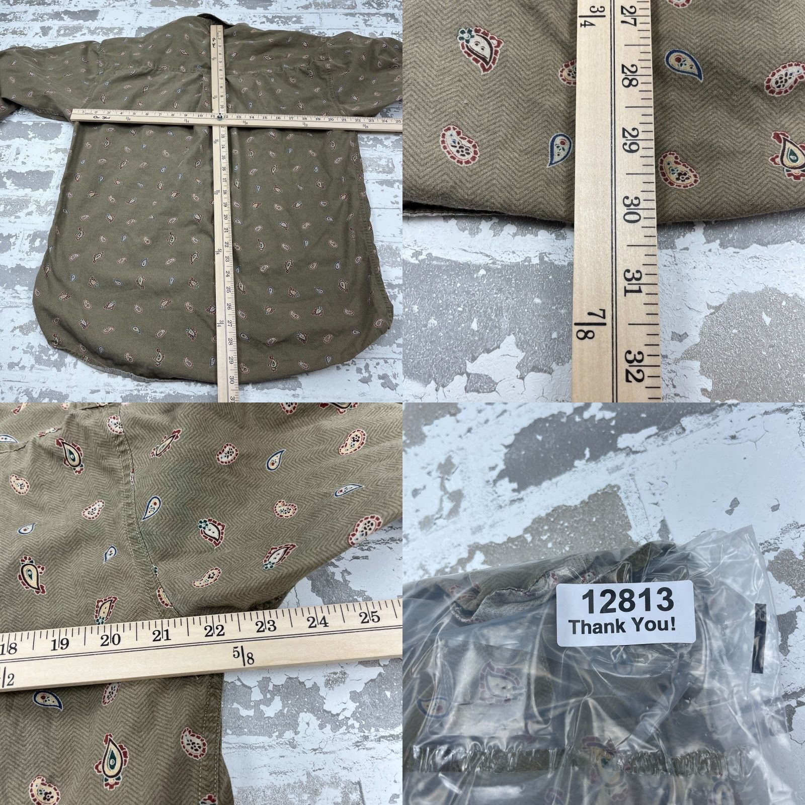Chaps Vintage Chaps Ralph Lauren Men's Short Sleeve Button-Up Shirt Brown 90s Western Casual Size US M / EU 48-50 / 2 - 8 Thumbnail