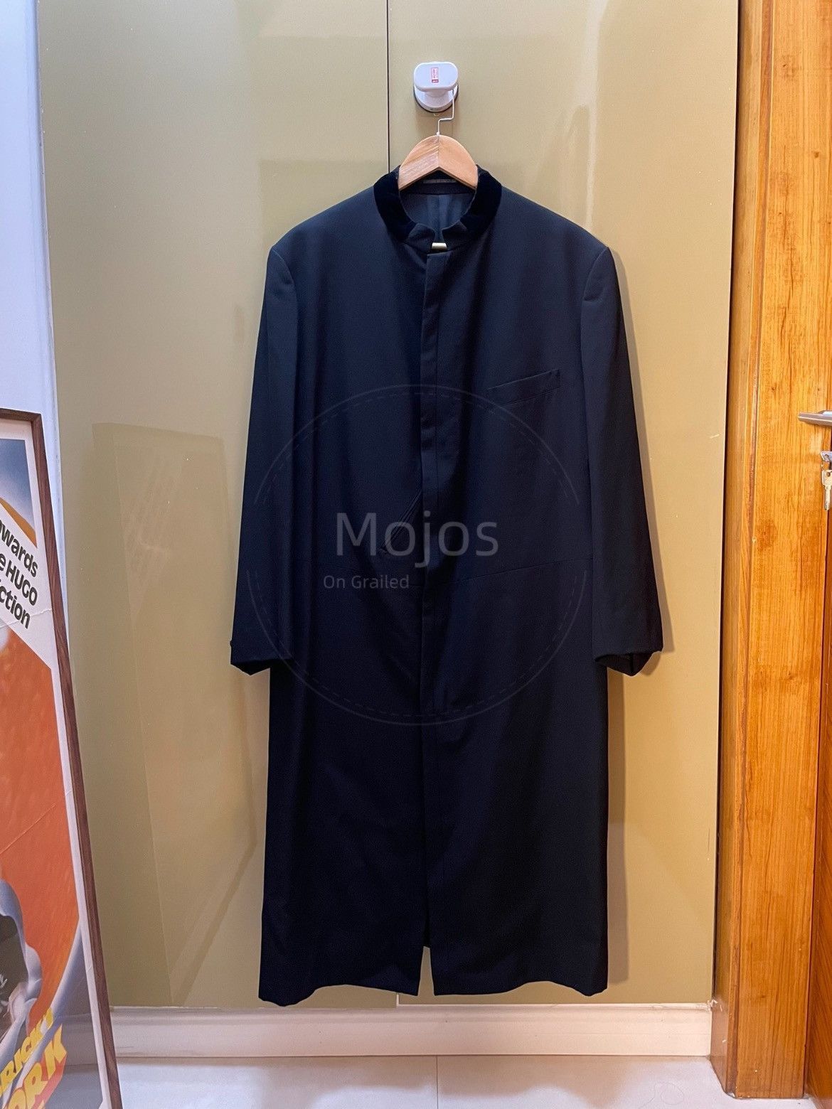 Yohji Yamamoto Yohji Yamamoto Pour Homme 94AW Velvet Neck Trench Coat-2508 Size US M / EU 48-50 / 2 - 1 Thumbnail
