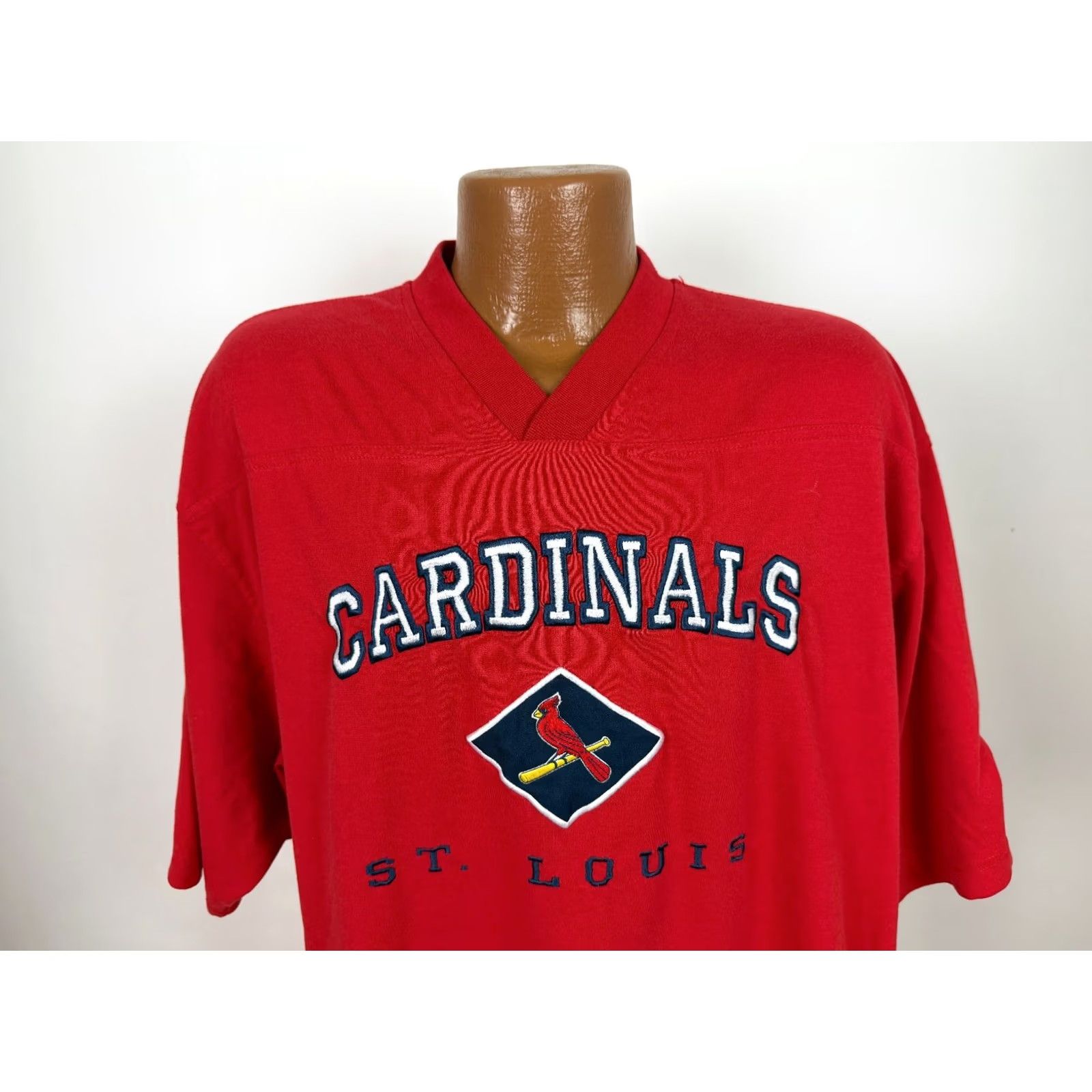 Lee VINTAGE Lee Sport St. Louis Cardinals T-Shirt Men XL Red Embroidered 90s Sports Baseball Size US XL / EU 56 / 4 - 3 Thumbnail