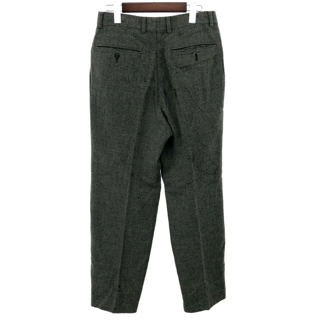 Issey Miyake ISSEY MIYAKE MEN 2tuck Wide Pants Gray M Tweed Vintage Wool Nylon (Pants) Mens Size US 31 - 2 Thumbnail