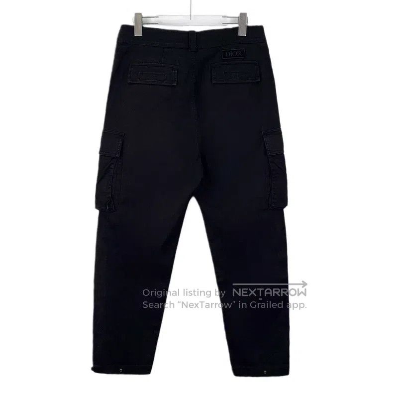 Dior Dior Black logo logo cotton casual workwear denim trousers Size US 32 / EU 48 - 2 Thumbnail