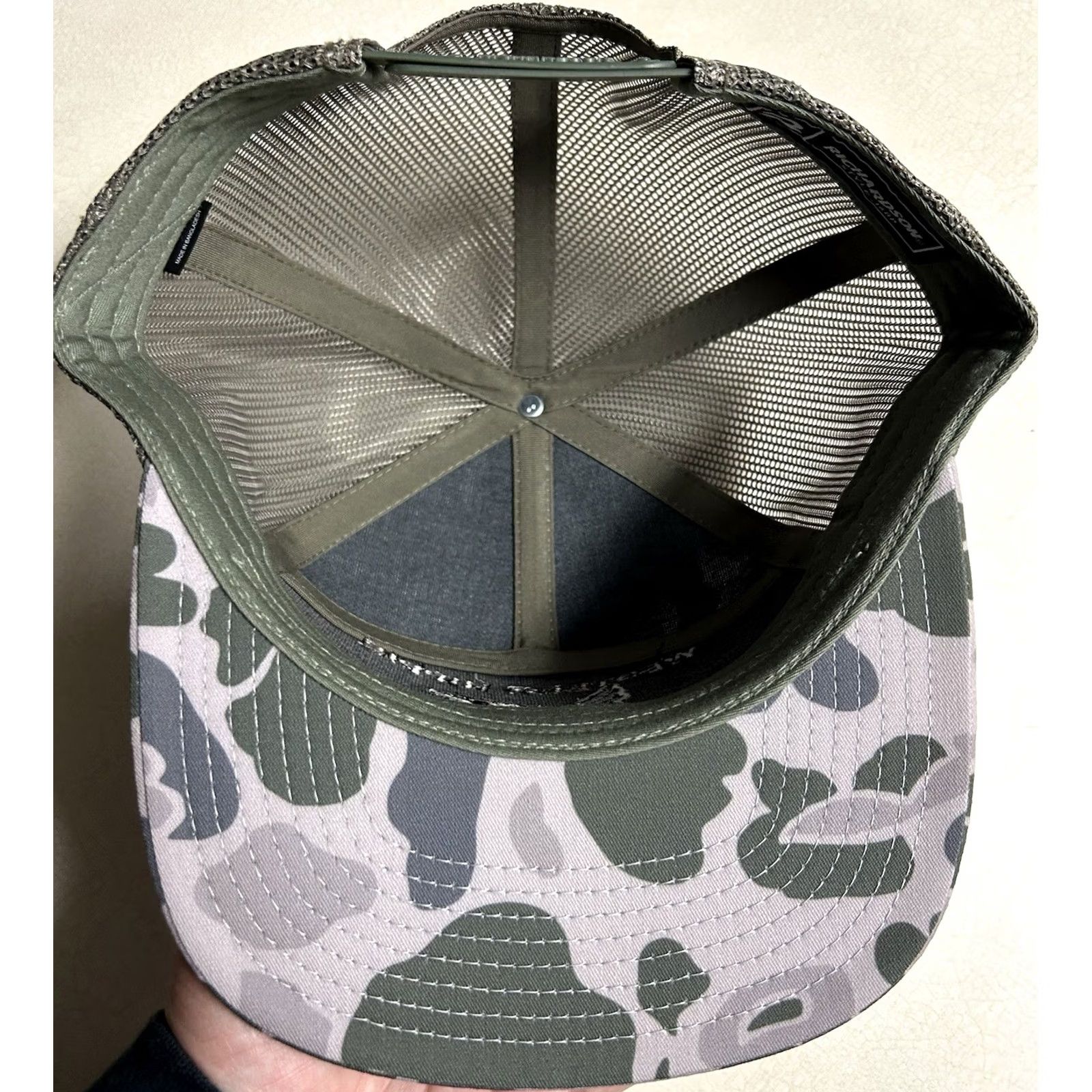 Vintage VINTAGE Western Hippie Lost Duck Camouflage 7 Panel Flat Bill Snapback Hat Camo Men Size ONE SIZE - 7 Thumbnail