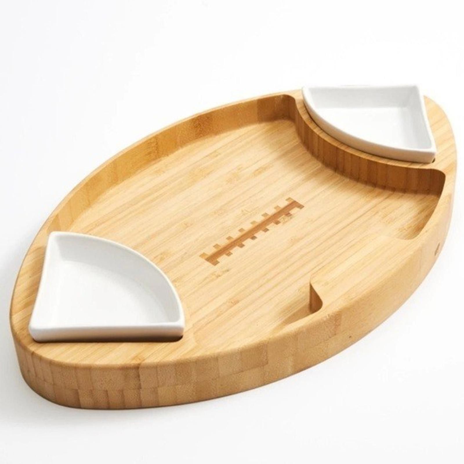 Other Chef's Counter Serving Tray Bamboo Chips Dip Holders NEW Size ONE SIZE - 1 Thumbnail