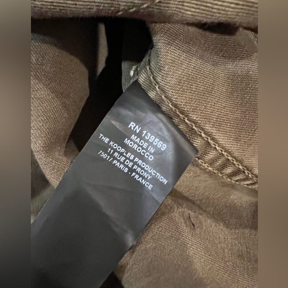 The Kooples The Kooples Belted Utility Jacket Olive Green Cotton NWT T1 Size S / US 4 / IT 40 - 8 Thumbnail