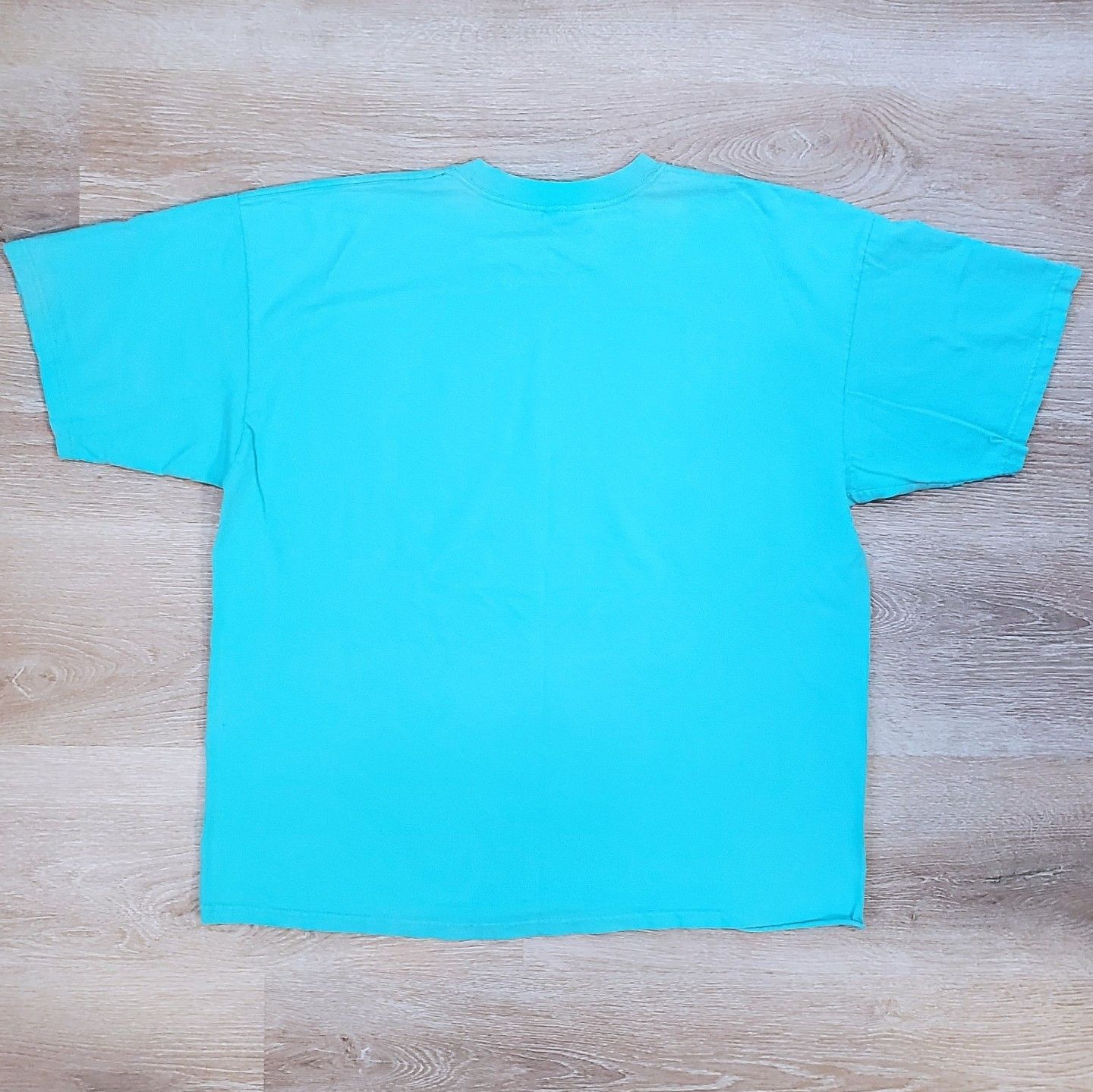 Polo Ralph Lauren × Vintage Vintage 90s Polo Ralph Lauren Crew Neck T-Shirt Aqua Blue Size US XXL / EU 58 / 5 - 4 Thumbnail