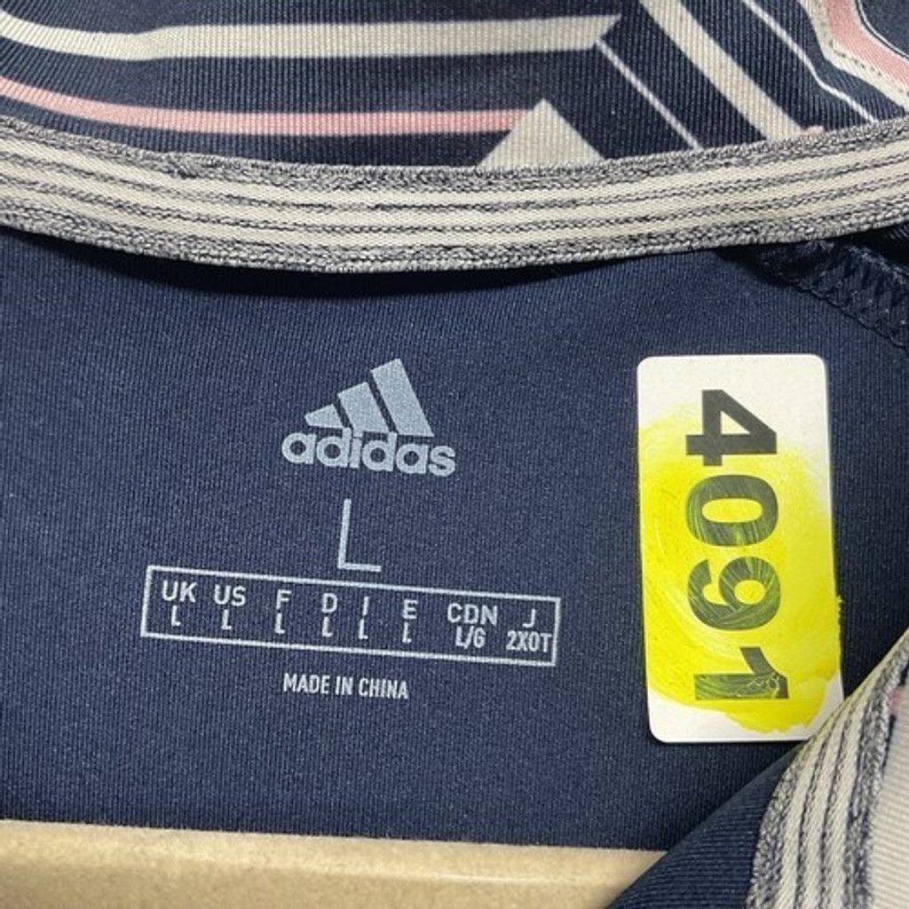 Adidas Adidas Navy Ultimate 365 Printed Polo Shirt Women Large Size L / US 10 / IT 46 - 2 Thumbnail