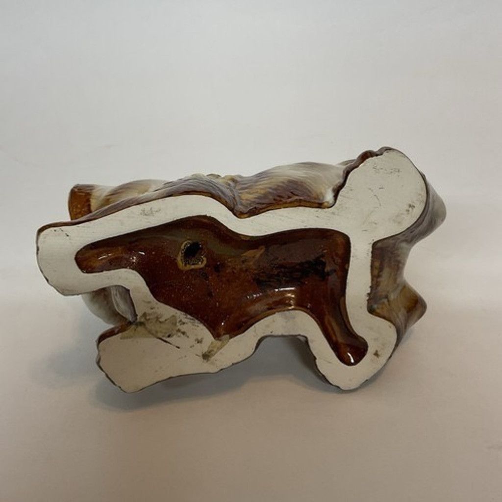 The Unbranded Brand VTG Cat Ceramic Glazed Striped Cat Crouch Laying Down Kitten Size ONE SIZE - 2 Thumbnail