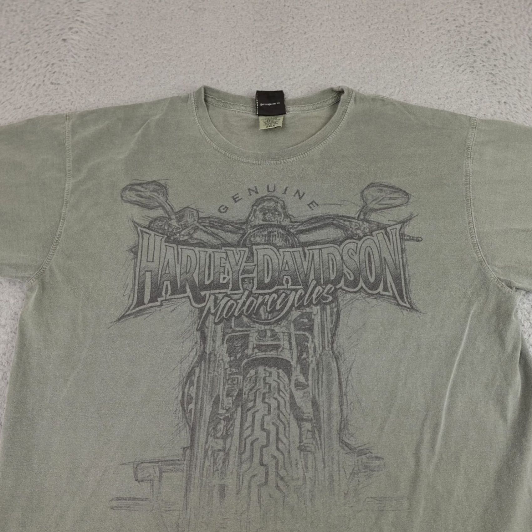 Harley Davidson Harley Davidson Shirt Mens Large Green Short Sleeve Graphic Biker Texas Alamo Size US L / EU 52-54 / 3 - 6 Thumbnail
