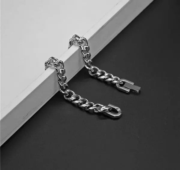 Designer × Jewelry Titanium Steel Link Chain Bracelet for Men Women Size ONE SIZE - 4 Thumbnail