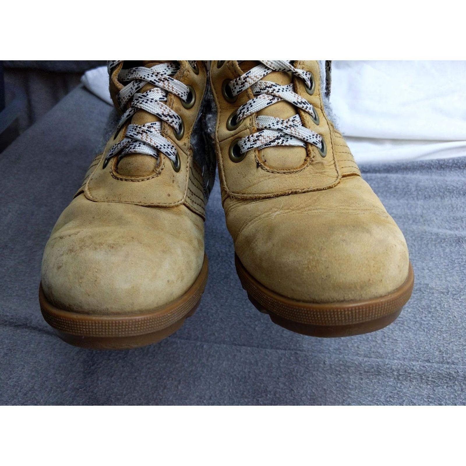 SOREL Sorel Boots Womens 7 Brown Leather Snow Ankle Wedge Lace Up NL3376-224 Size US 7 / IT 37 - 7 Thumbnail