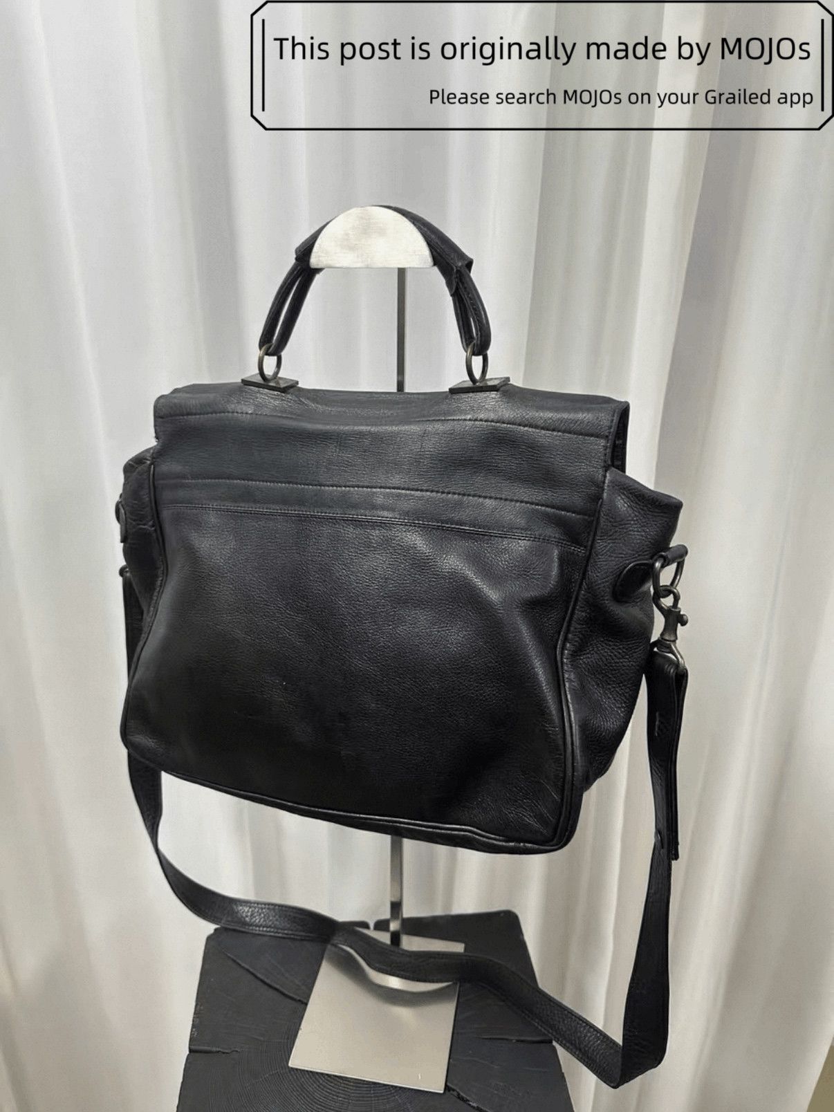 Yohji Yamamoto Yohji Yamamoto Y's Company Limited Leather Bag mojos190 Size ONE SIZE - 3 Thumbnail