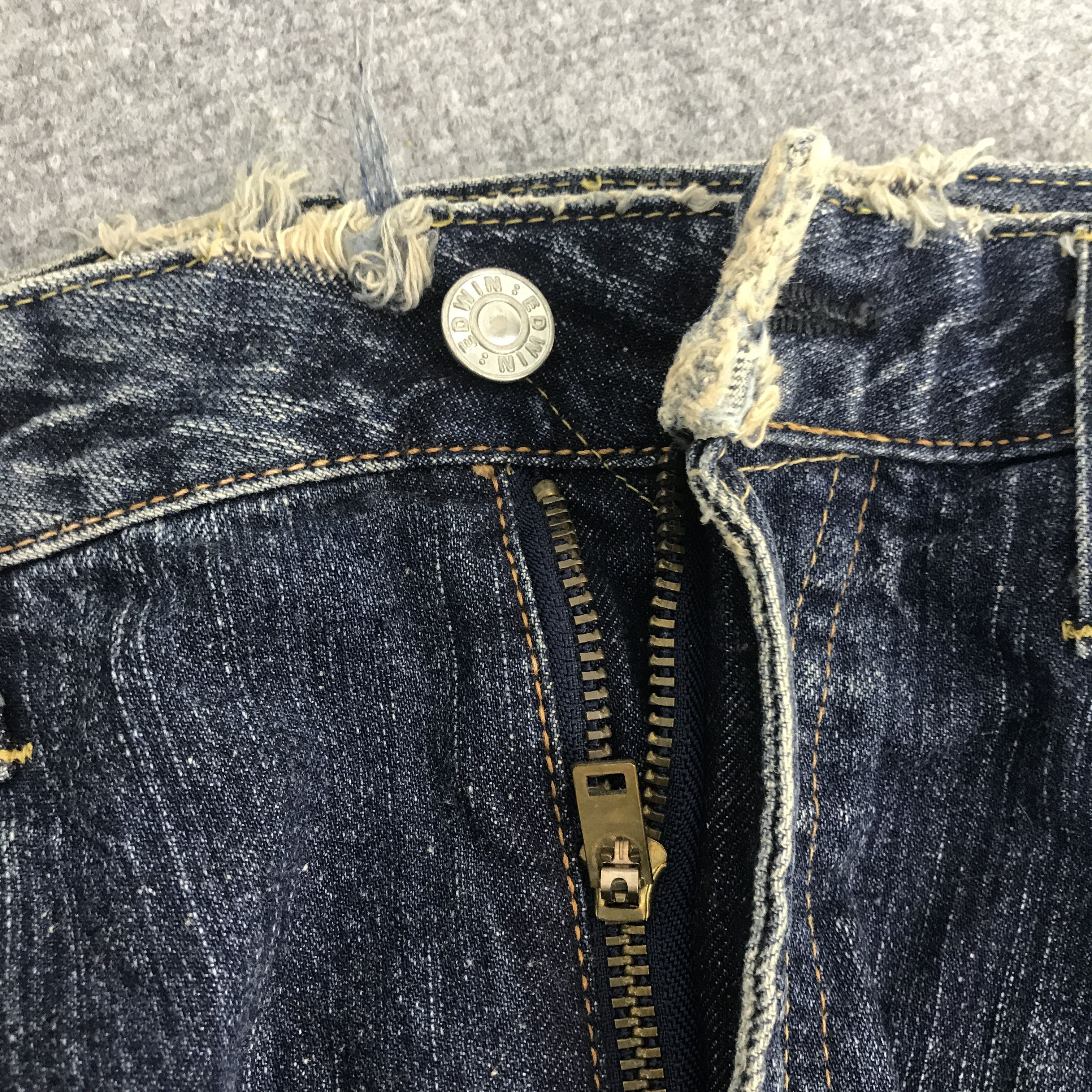 Edwin × Japanese Brand Flared Edwin distressed denim bootcut denim pants Size US 34 / EU 50 - 12 Thumbnail