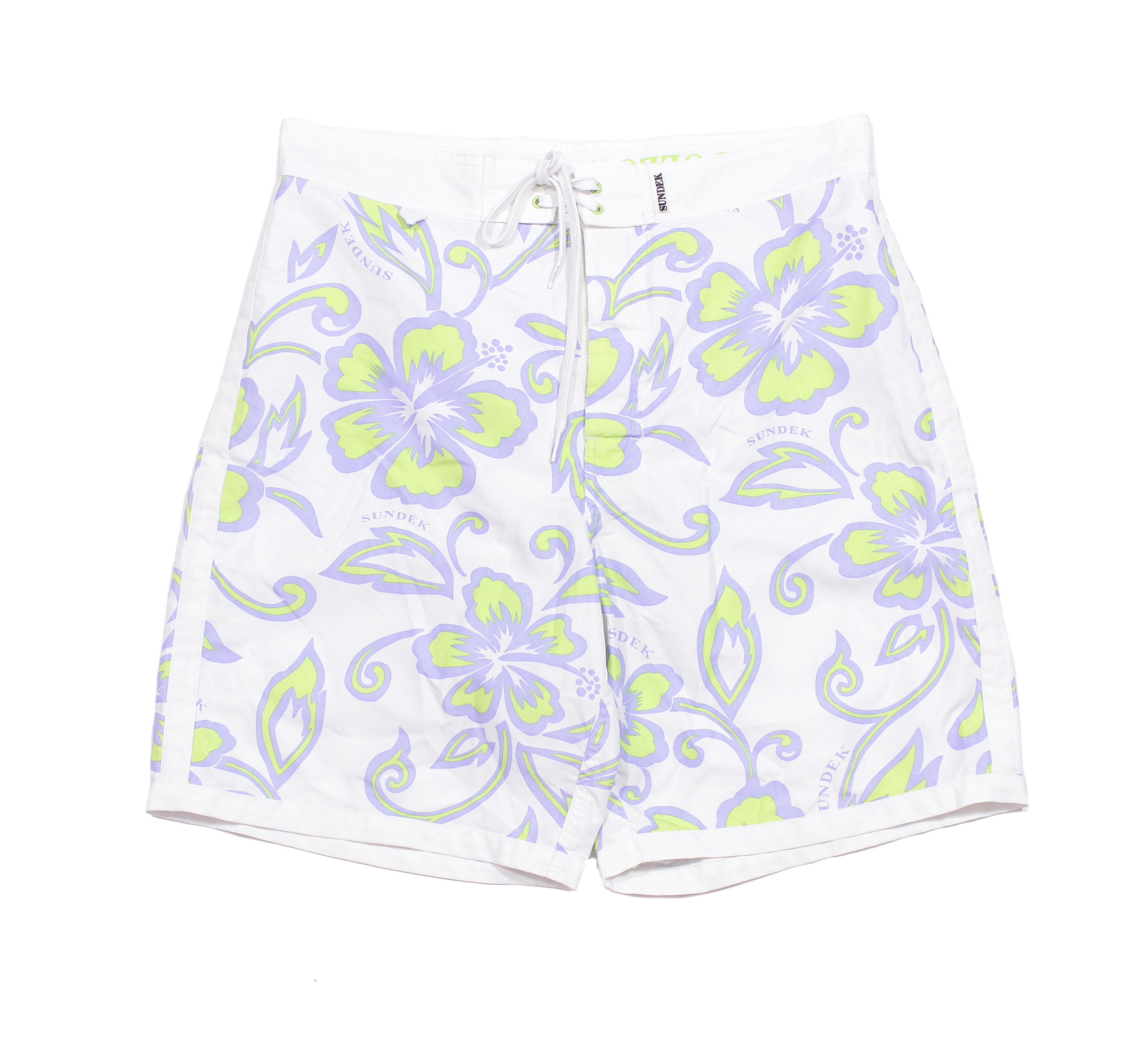 Sundek Surf Flowers Shorts Size US 33 - 1 Thumbnail