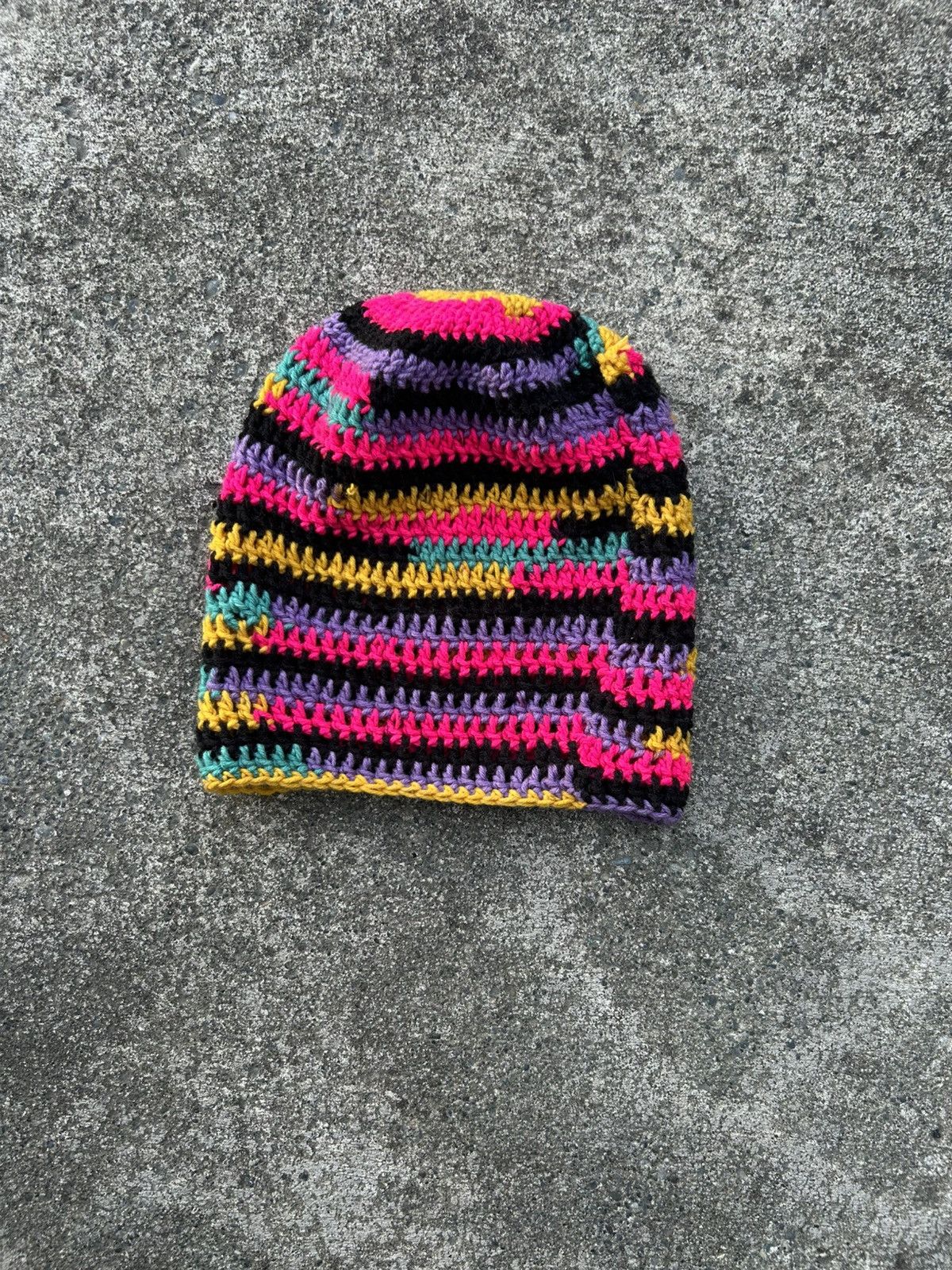 Other CUSTOM crocheted beanie Size ONE SIZE - 1 Thumbnail