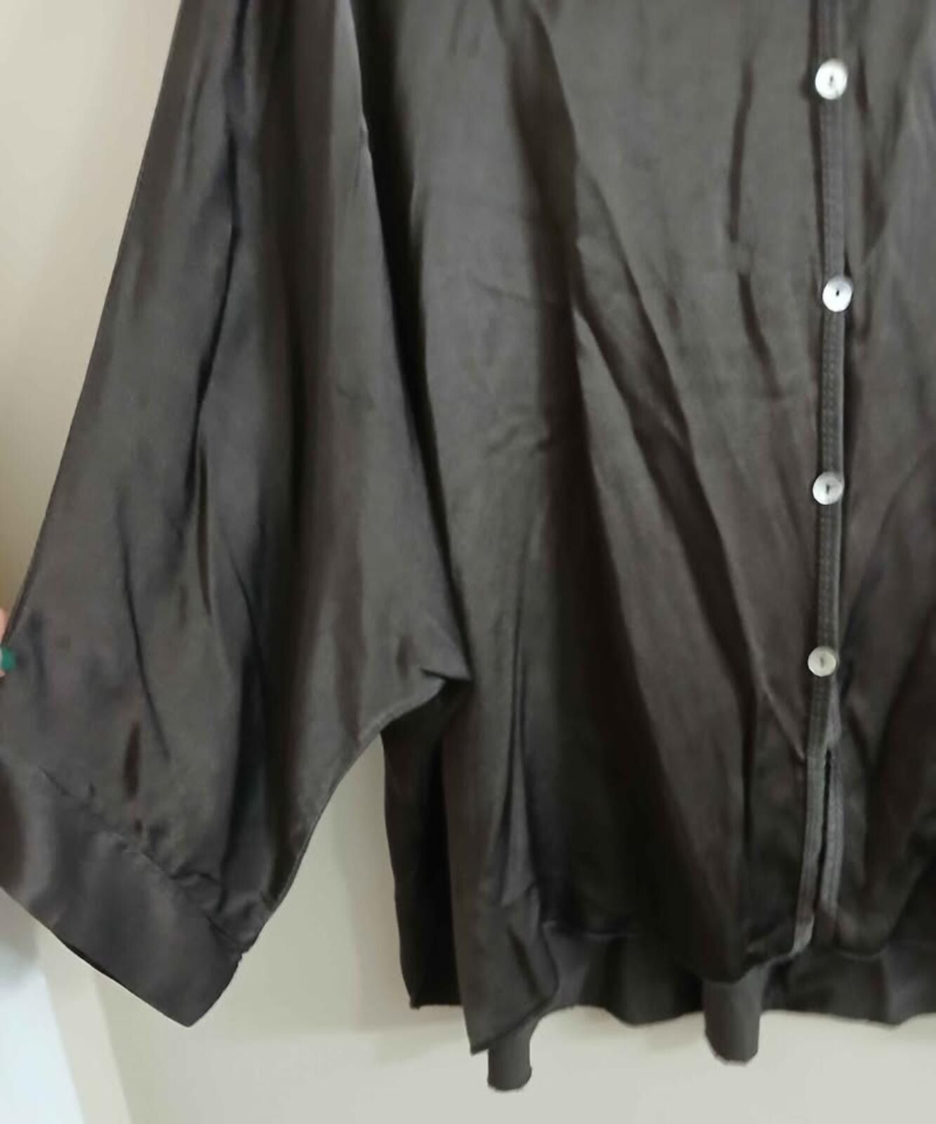 Other New Boutique Silk Chocolate Blouse Women's XL/XXL Size L / US 10 / IT 46 - 2 Thumbnail