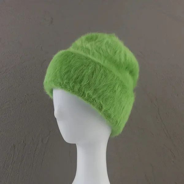 Japanese Brand Kizuki x Kida Fashion Fluffy Rabbit Fur Beanie Hat Size ONE SIZE - 1 Thumbnail