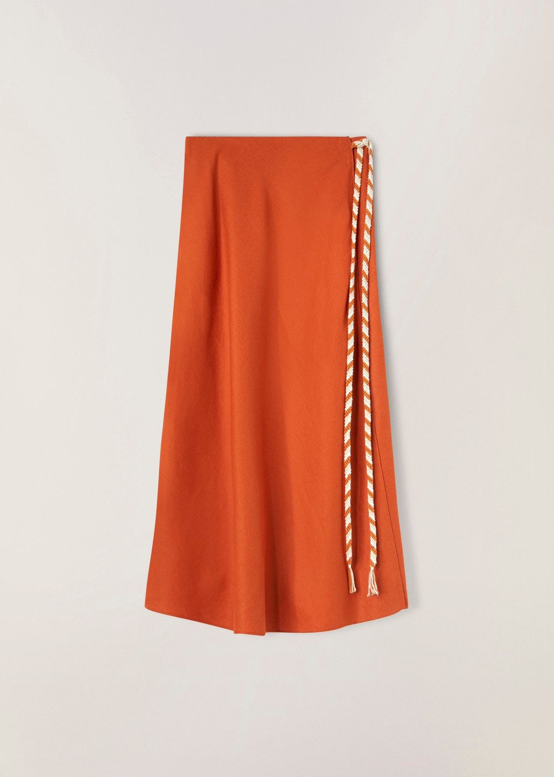 image of Loro Piana O1Srvl11E0424 Skirt In Orange, Women's (Size 27)