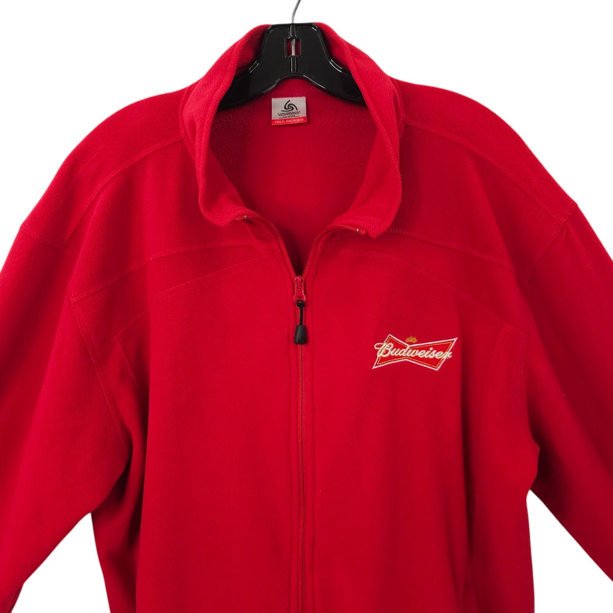 Other Budweiser Fleece Jacket Mens XL Embroidered Logo Full Zip Size US XL / EU 56 / 4 - 11 Thumbnail