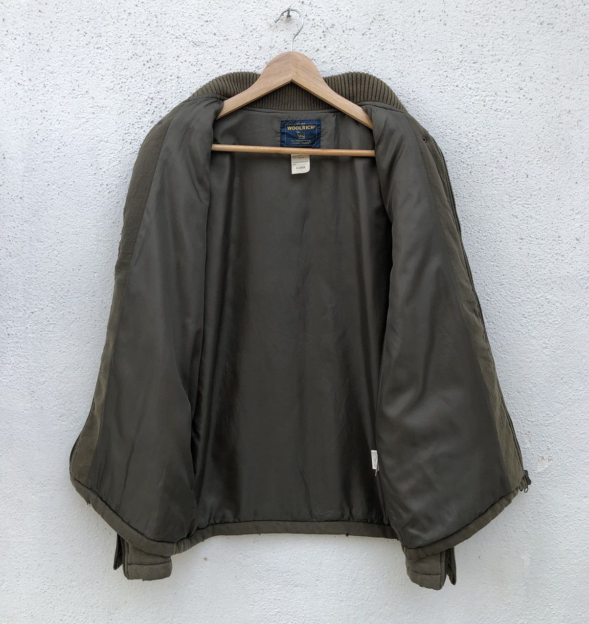 Vintage Vintage Woolrich Distressed Warm Cotton Zipper Jacket Size US XL / EU 56 / 4 - 15 Thumbnail
