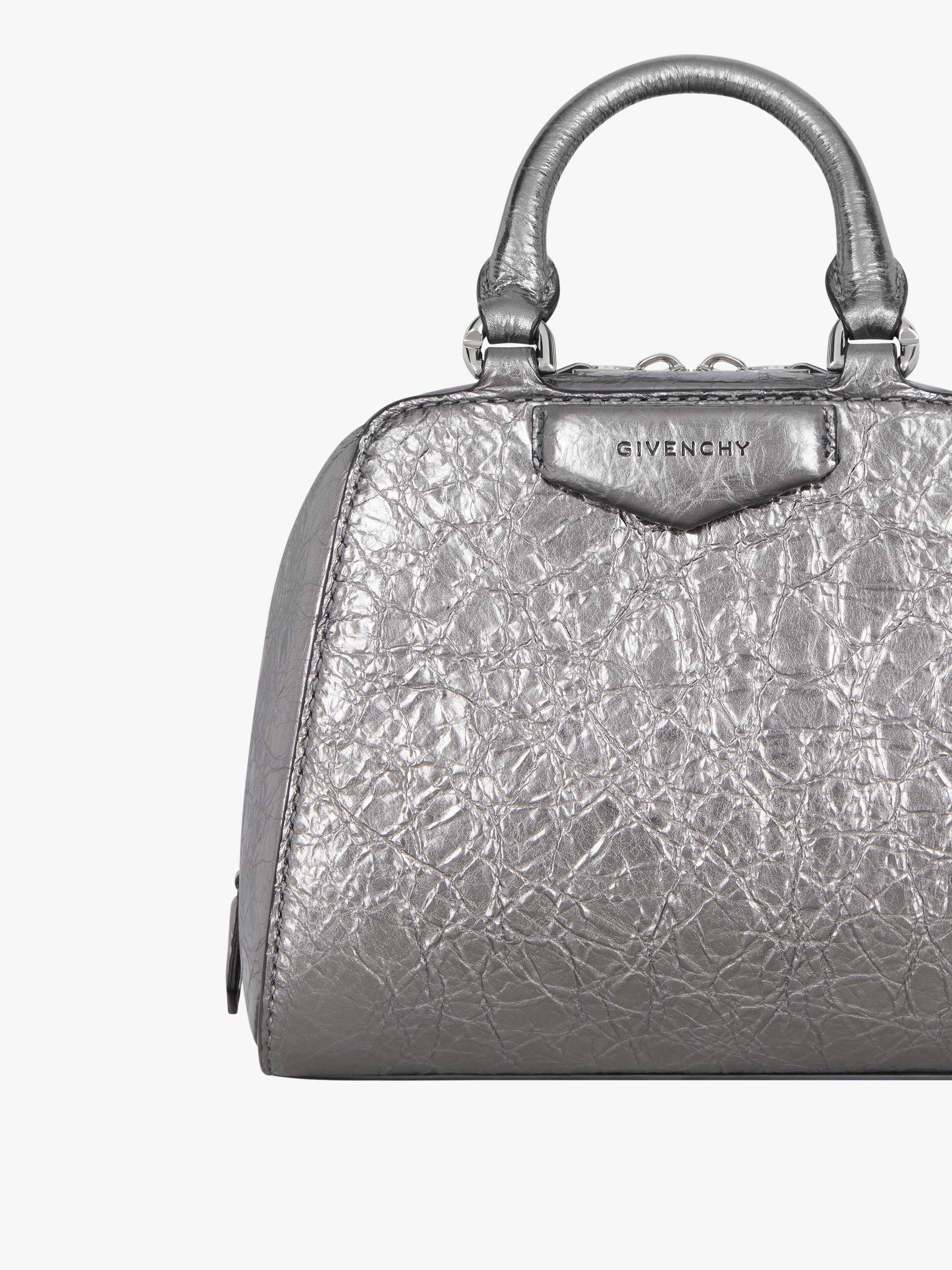 Givenchy o1srvl11e0825 Size: OS / Antigona Cube Nano Bag in Silver Size ONE SIZE - 7 Thumbnail