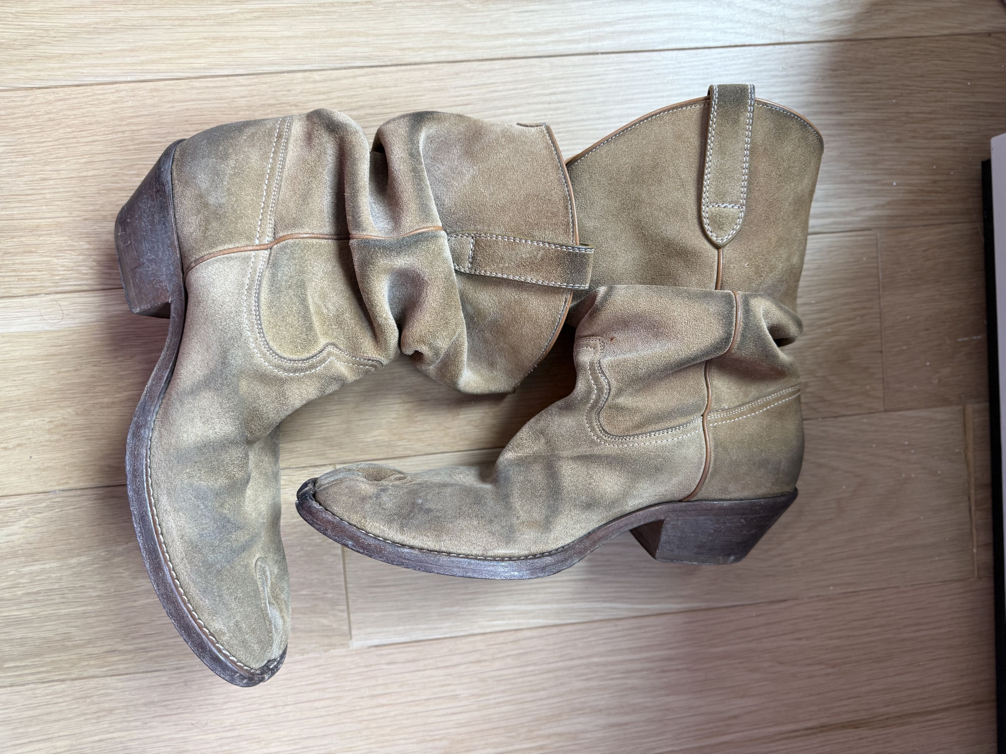 Maison Margiela Maison Margiela Tabi Cowboy Boot — Distressed Suede Size US 9 / EU 42 - 5 Thumbnail