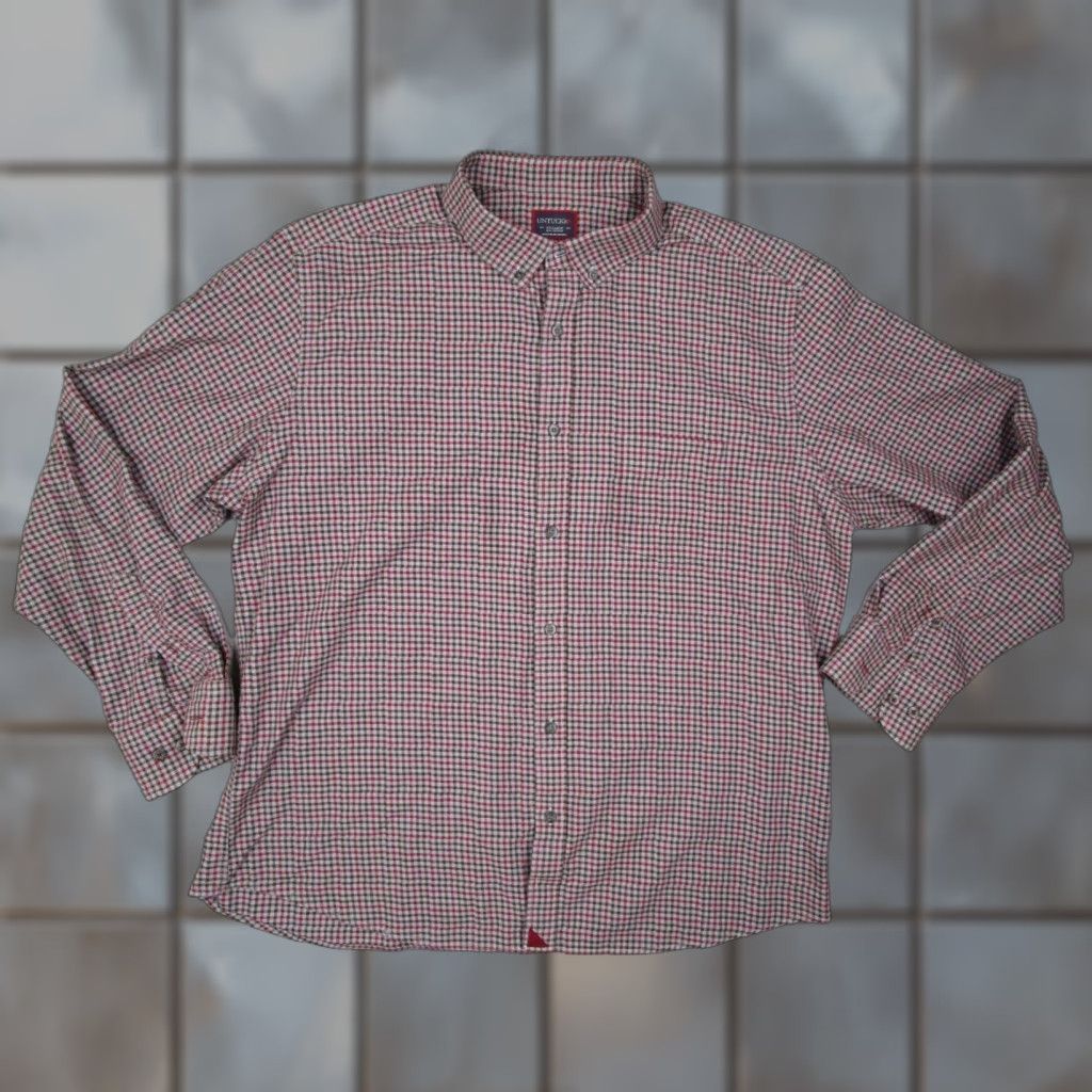 UNTUCKit UNTUCKit Shirt Mens 2XL XXL Red Check Flannel Button-Up Long Sleeve Vintage No (adapted constraints) Size US XXL / EU 58 / 5 - 1 Thumbnail