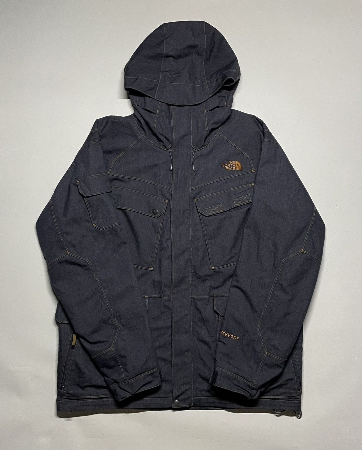 The North Face The North Face Hyvent Denim Outdoor gropcore jacket Size US XL / EU 56 / 4 - 13 Thumbnail