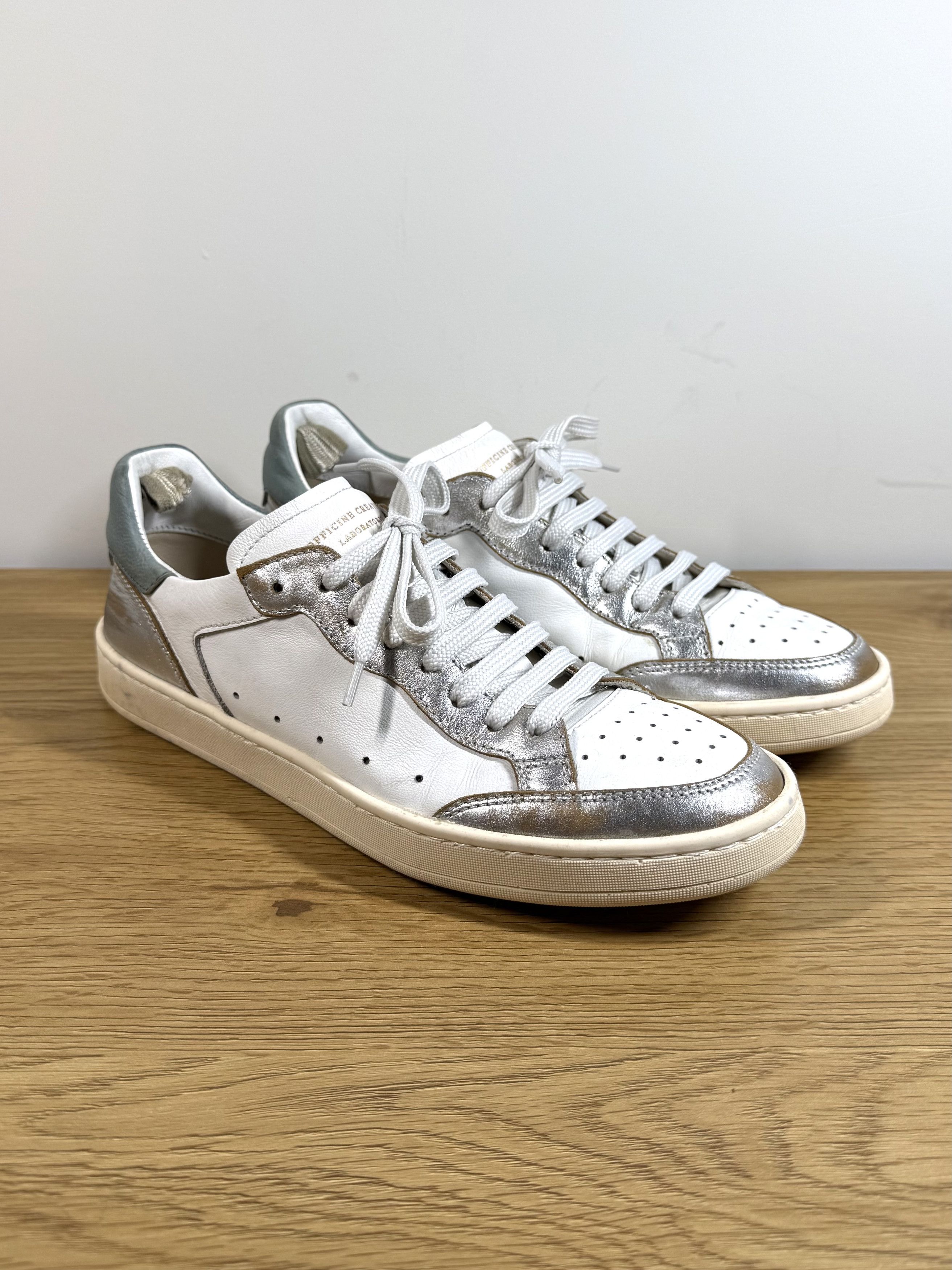 Officine Creative Officine Creative Distressed Low Top Sneakers it37.5 Size US 7.5 / IT 37.5 - 2 Thumbnail