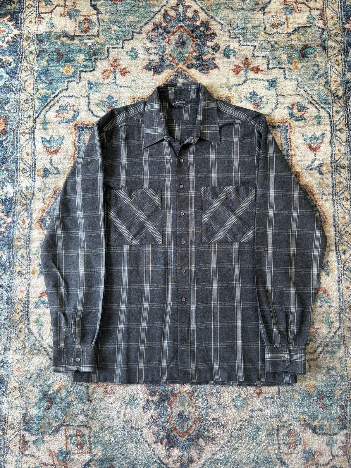 Vintage Vintage 1980s Miller Plaid Button-up Shirt Size XL Size US XL / EU 56 / 4 - 1 Thumbnail