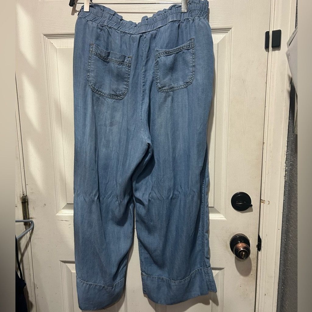Philosophy di Lorenzo Serafini Philosophy blue wide leg jeans with tie waist Size: 1X Size 42" / US 20 - 4 Thumbnail