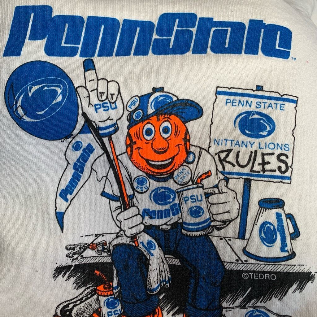 Fruit Of The Loom Vintage Fruit Of The Loom White Penn State Fanatic Crewneck Size US XL / EU 56 / 4 - 10 Thumbnail