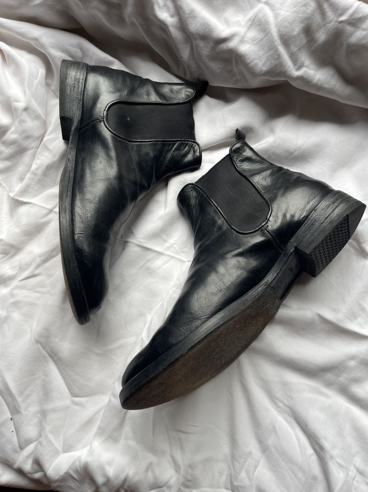 Officine Creative Oficine Creative black chelsea Leather Boots Guidi style Size US 10 / EU 43 - 12 Thumbnail