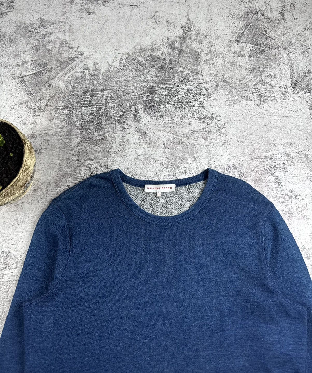 Orlebar Brown Orlebar Brown Blue Cotton Blank Basic Knit Luxury Hoodie Pullover Sweatshirt Size US XL / EU 56 / 4 - 5 Thumbnail