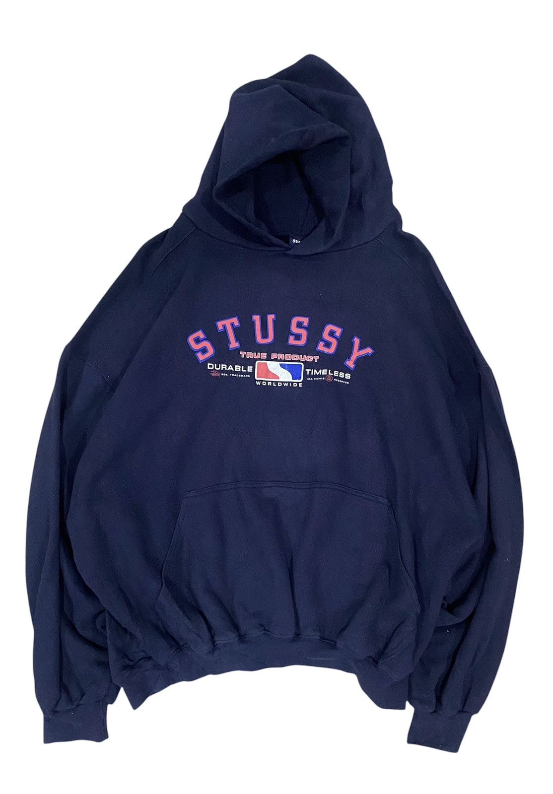 Stussy Vintage 90s Stüssy "True Product" MLB Sweatshirt Hoodie Size US L / EU 52-54 / 3 - 1 Thumbnail
