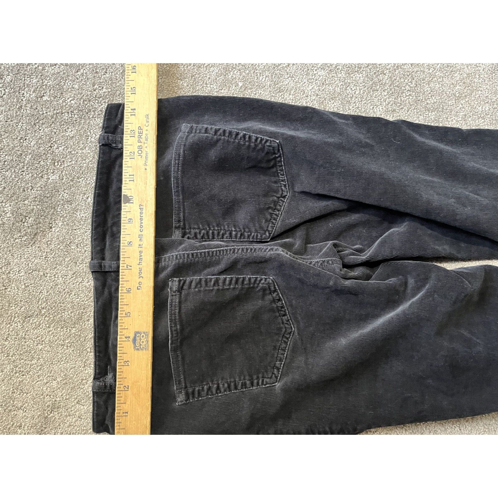 Chaps Chaps Pants Women's Size 6 Straight Leg Corduroy Black Stretch Business Casual Dress Pants Regular Inseam 30.5" Machine Washable Womens Size 28" / US 6 / IT 42 - 6 Thumbnail