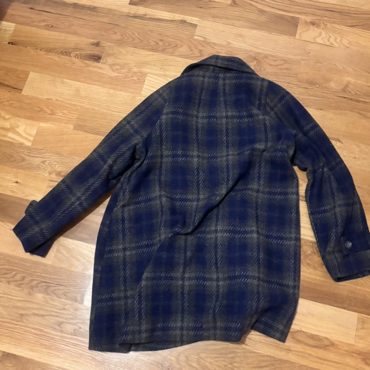 Other Navy blue plaid wool coat Size S / US 4 / IT 40 - 2 Thumbnail